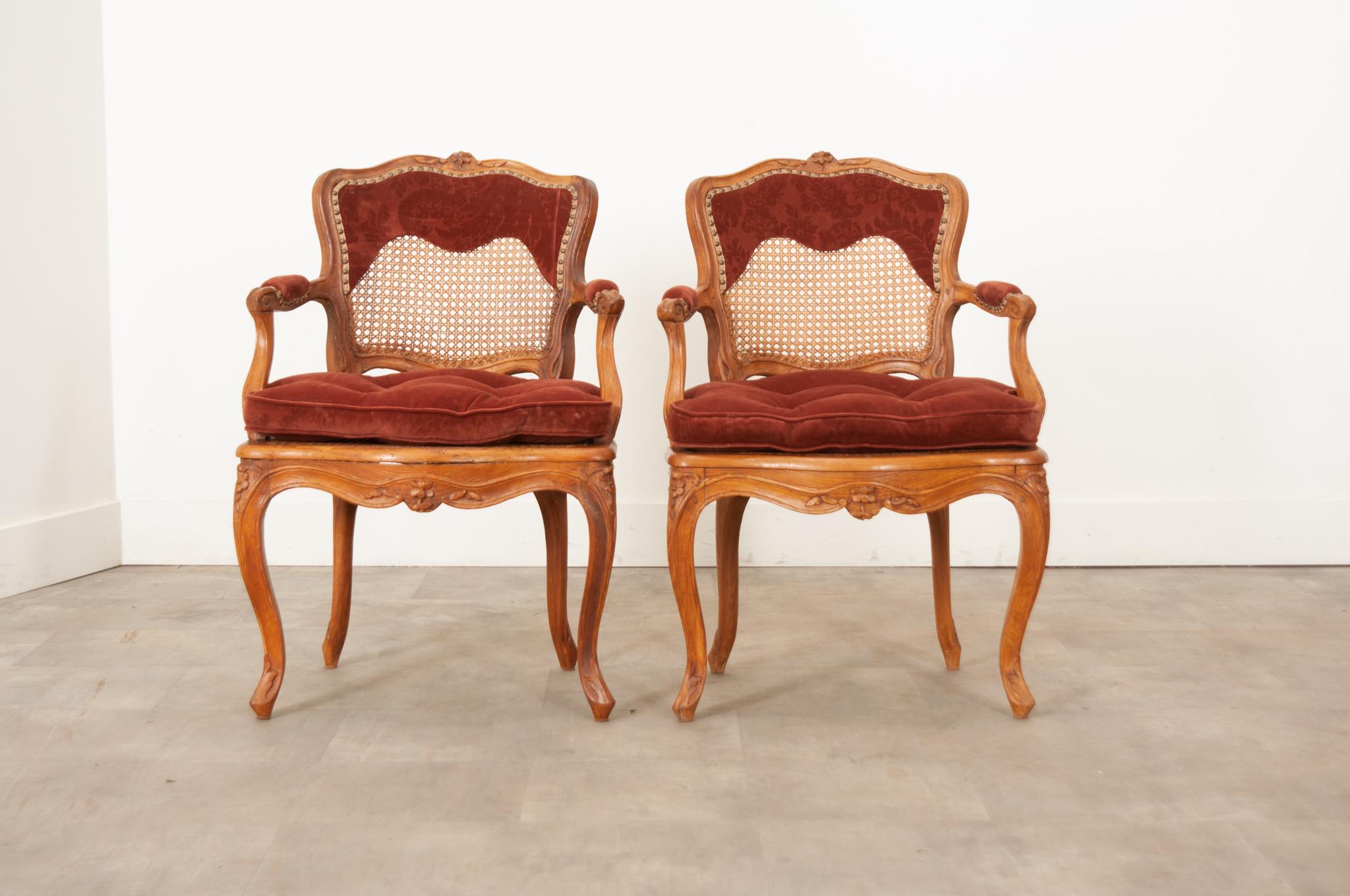 Pair of French 18th Century Louis XV Style  Fauteuils For Sale 6