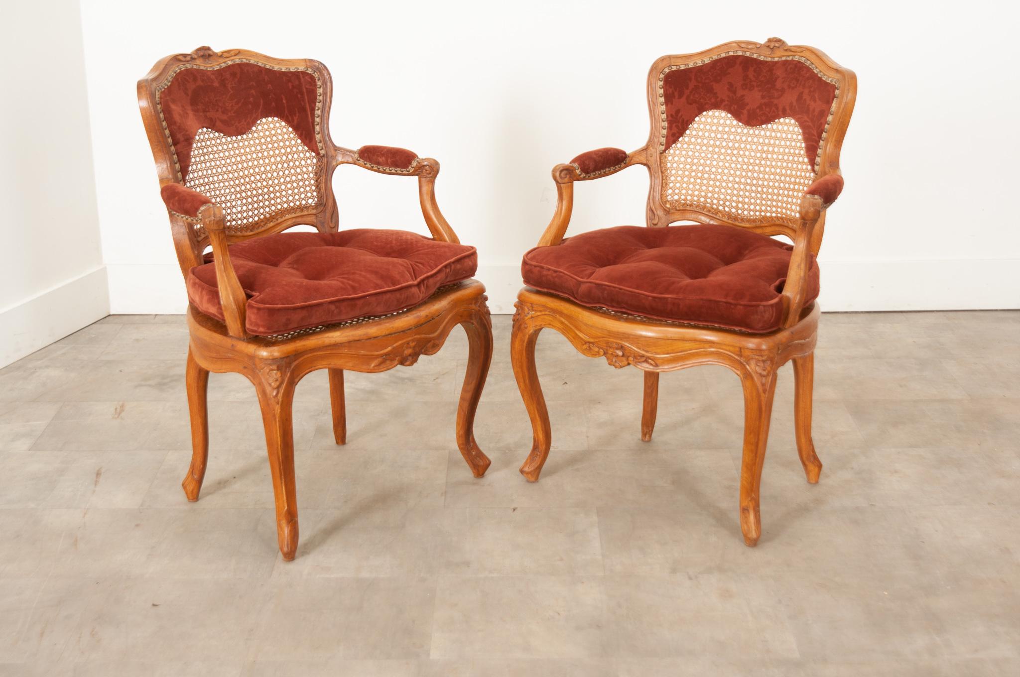 Pair of French 18th Century Louis XV Style  Fauteuils For Sale 10