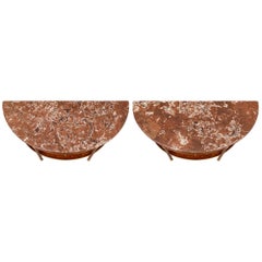 Paar französische Konsolentische aus dem 18. Jahrhundert aus der Zeit Ludwigs XVI.