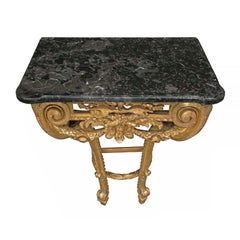 Pair of French 18th Century Louis XVI Period Wall Mounted Consoles