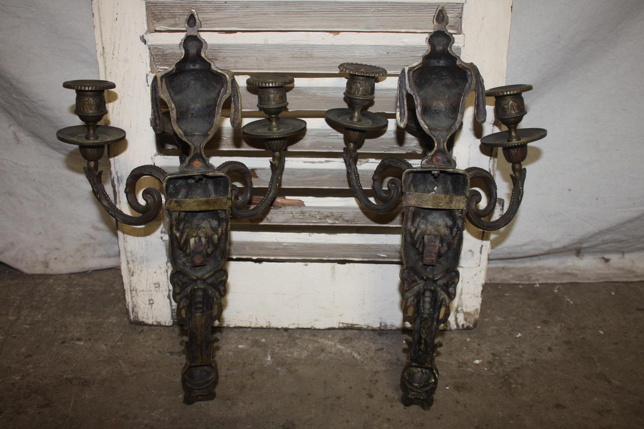 Pair of French 18th Century Sconces For Sale 6