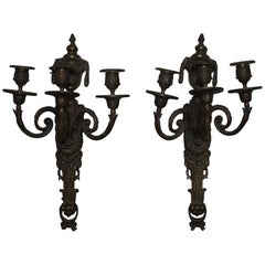 Antique Pair of French 18th Century Sconces