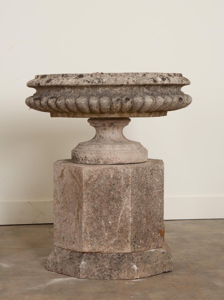 Pair of French 18th Century Stone Planters For Sale at 1stDibs