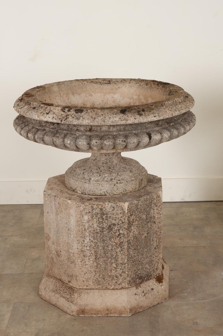 Pair of French 18th Century Stone Planters For Sale at 1stDibs