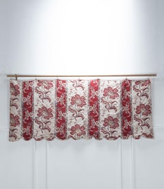 Pair of French 18th Century Toile de Nantes 'Cornue Fleuri' Pelmets