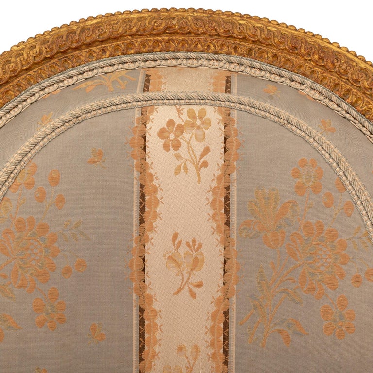 Pair of French 18th Louis XVI Period Giltwood Side Chairs For Sale at ...