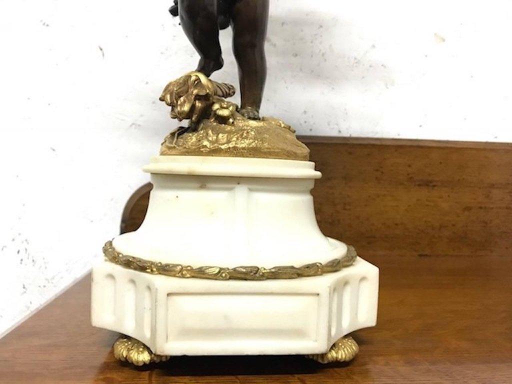 Paire de chandeliers en bronze coulé Putti 'Cherub' du 19ème siècle Excellent état - En vente à London, GB