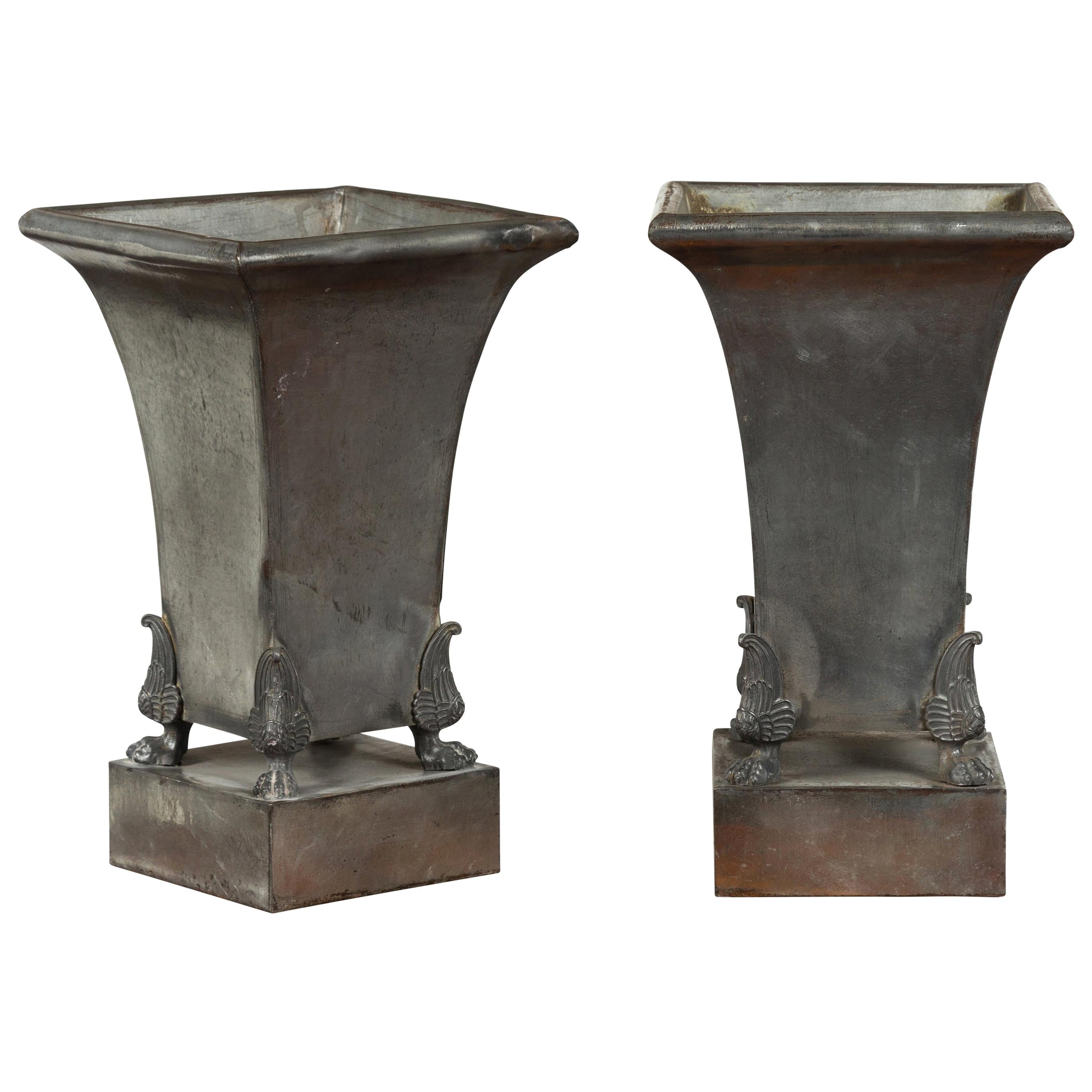 Art Deco Pair of Planters France, circa 1920s For Sale at 1stDibs