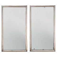 Pair of French 1920s Silverleaf Mirrors