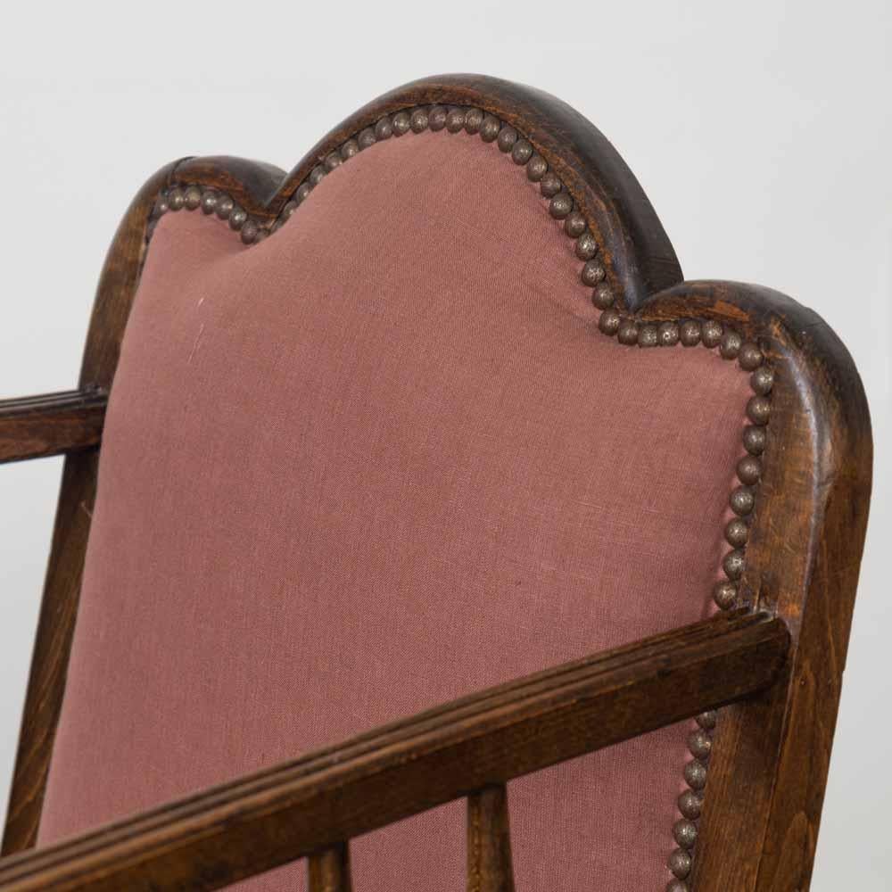 Coppia di sedie in legno smerlato francesi degli anni '30 in vendita 4
