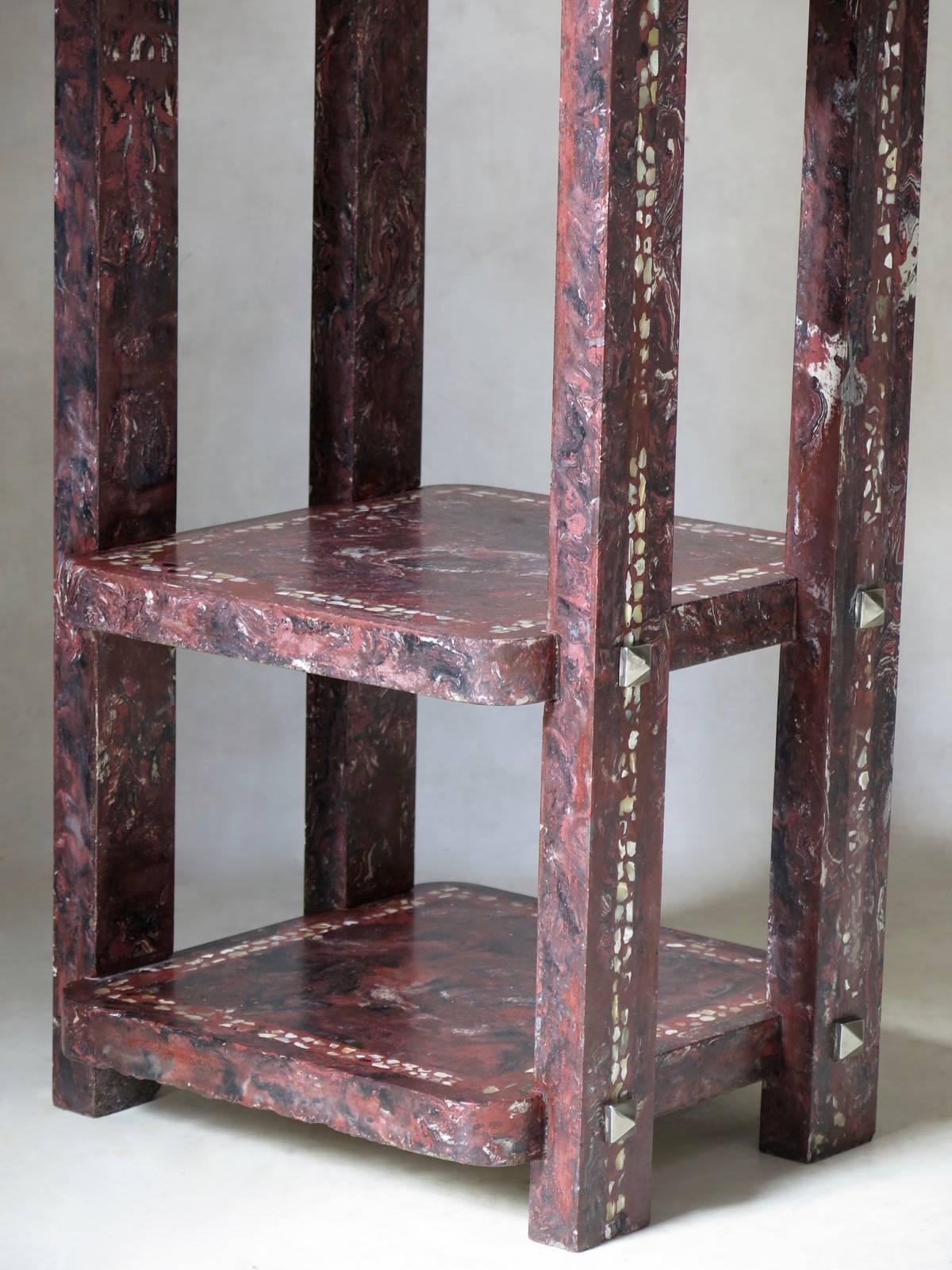 Pair of French 1930s Terrazzo Side Tables For Sale 7