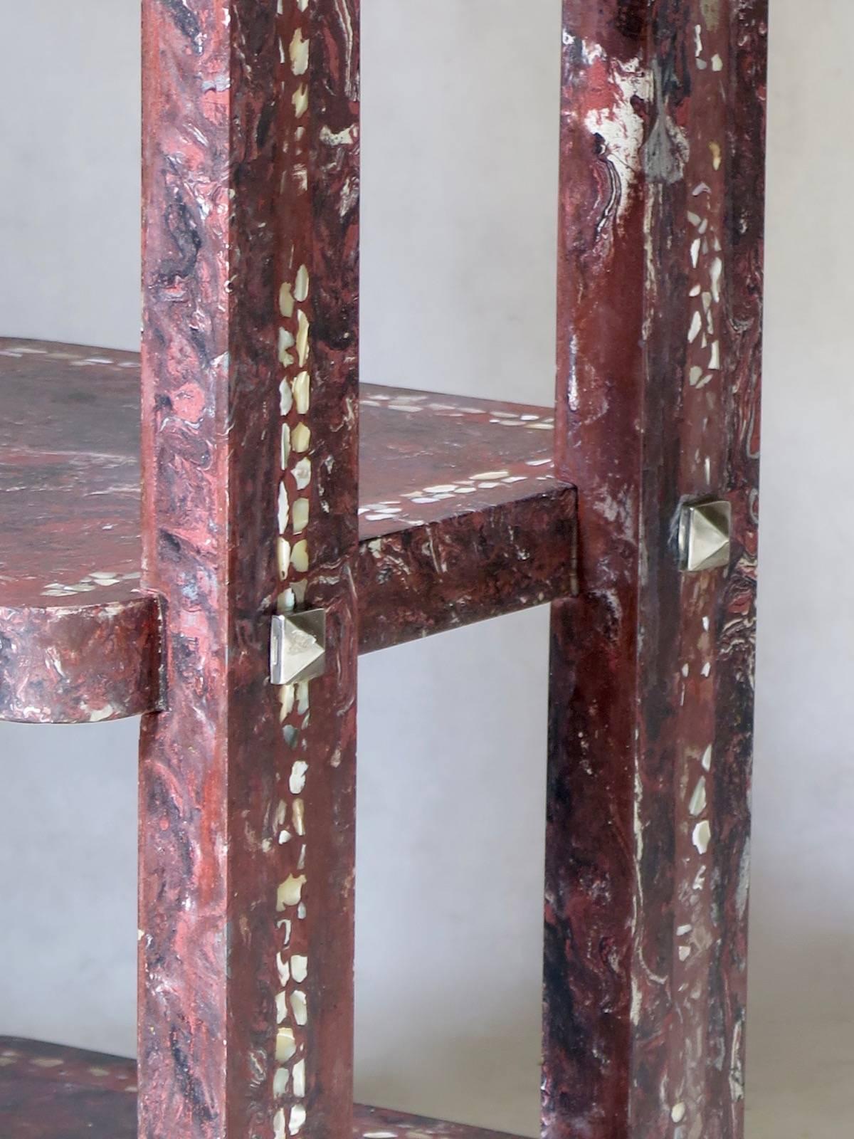 Pair of French 1930s Terrazzo Side Tables For Sale 8