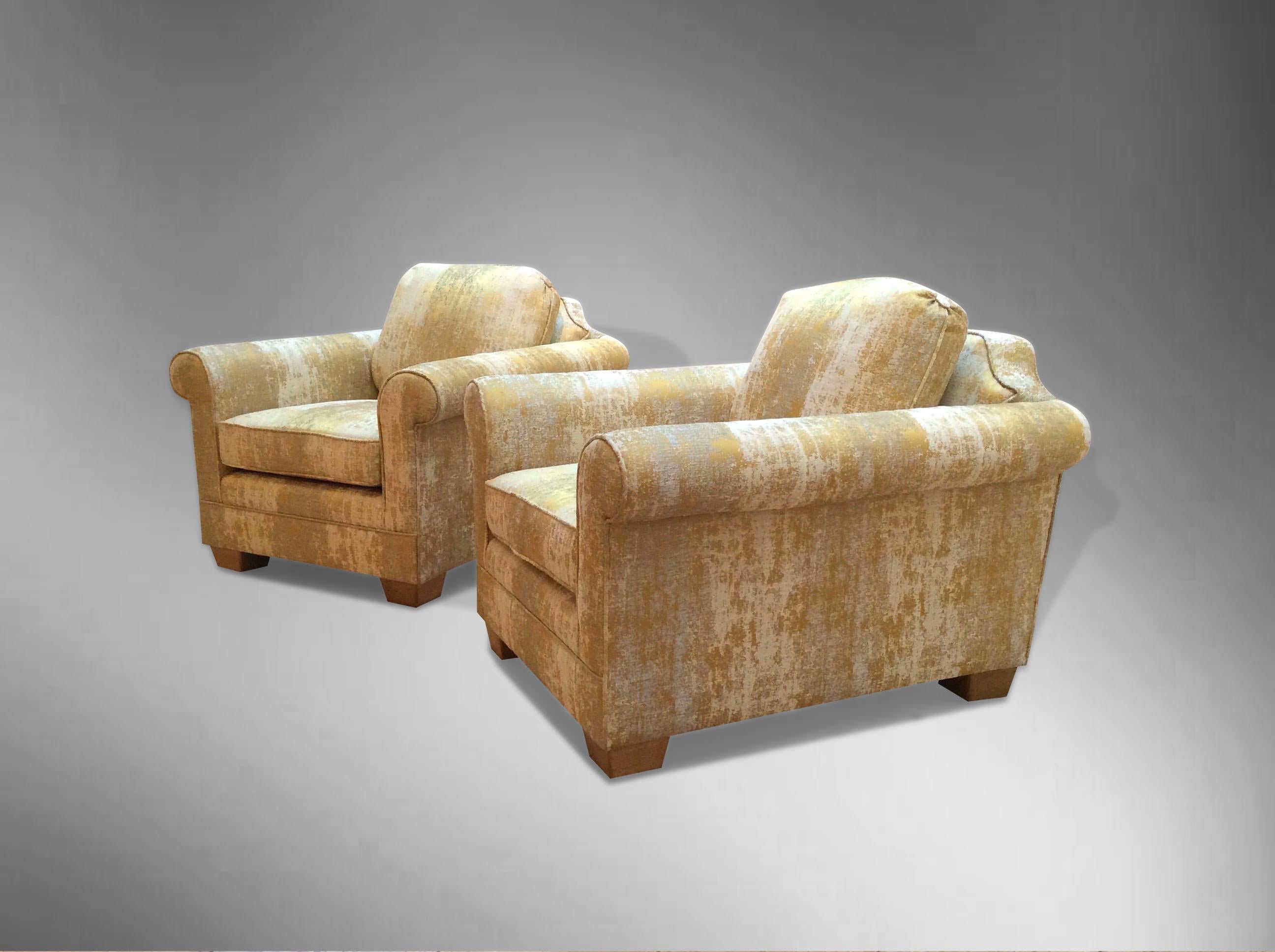 Mid-20th Century Pair of French, 1940s Armchairs For Sale