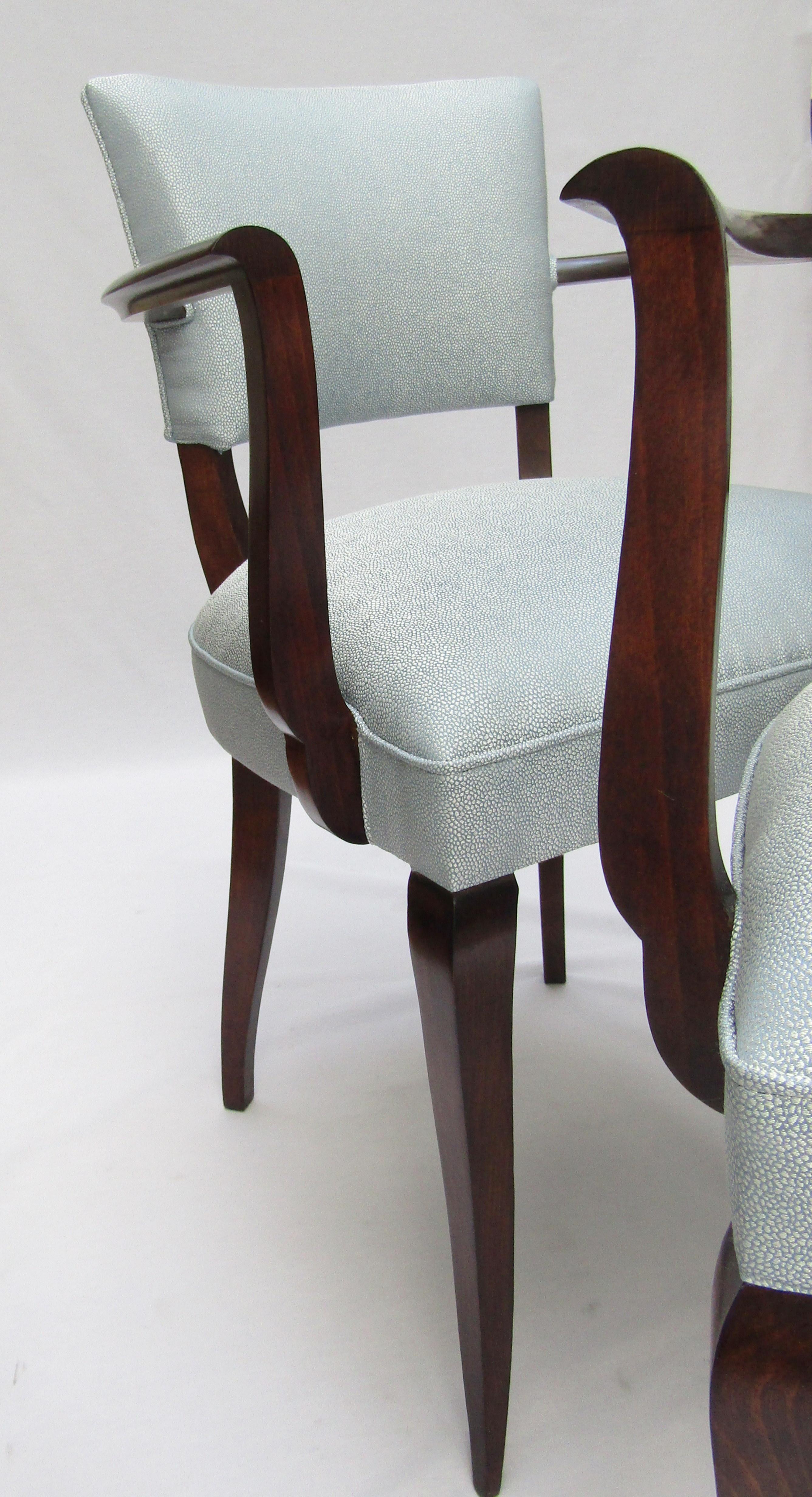 Pair of French 1940s Bridge Chairs In Good Condition For Sale In London, GB