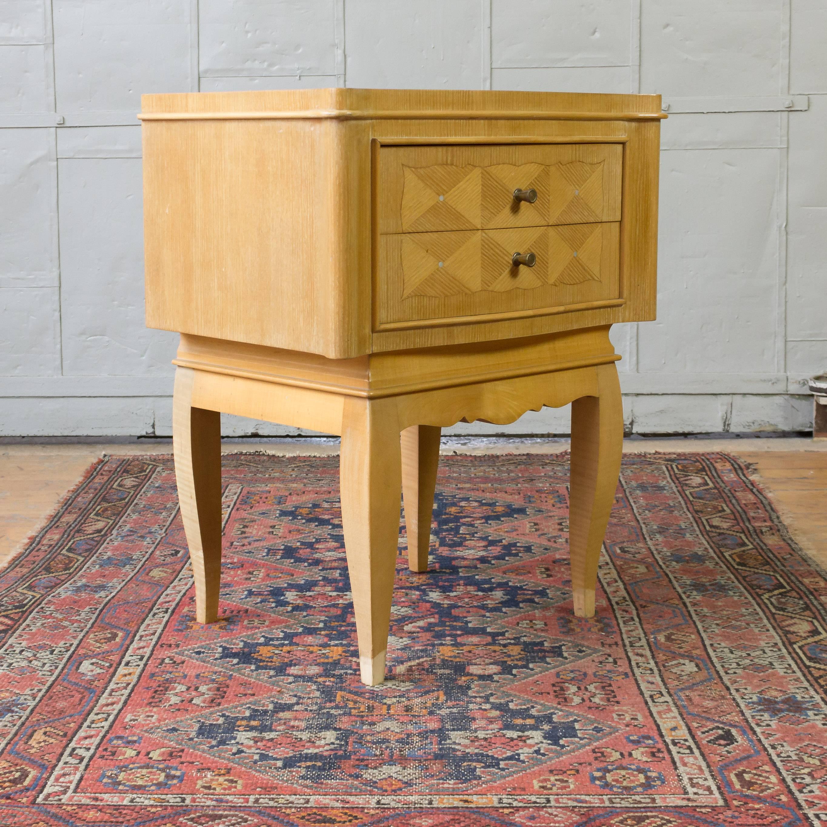 Mid-20th Century Pair of French 1940s Night Tables