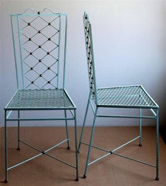 1940s  Wrought Iron Dining Chairs