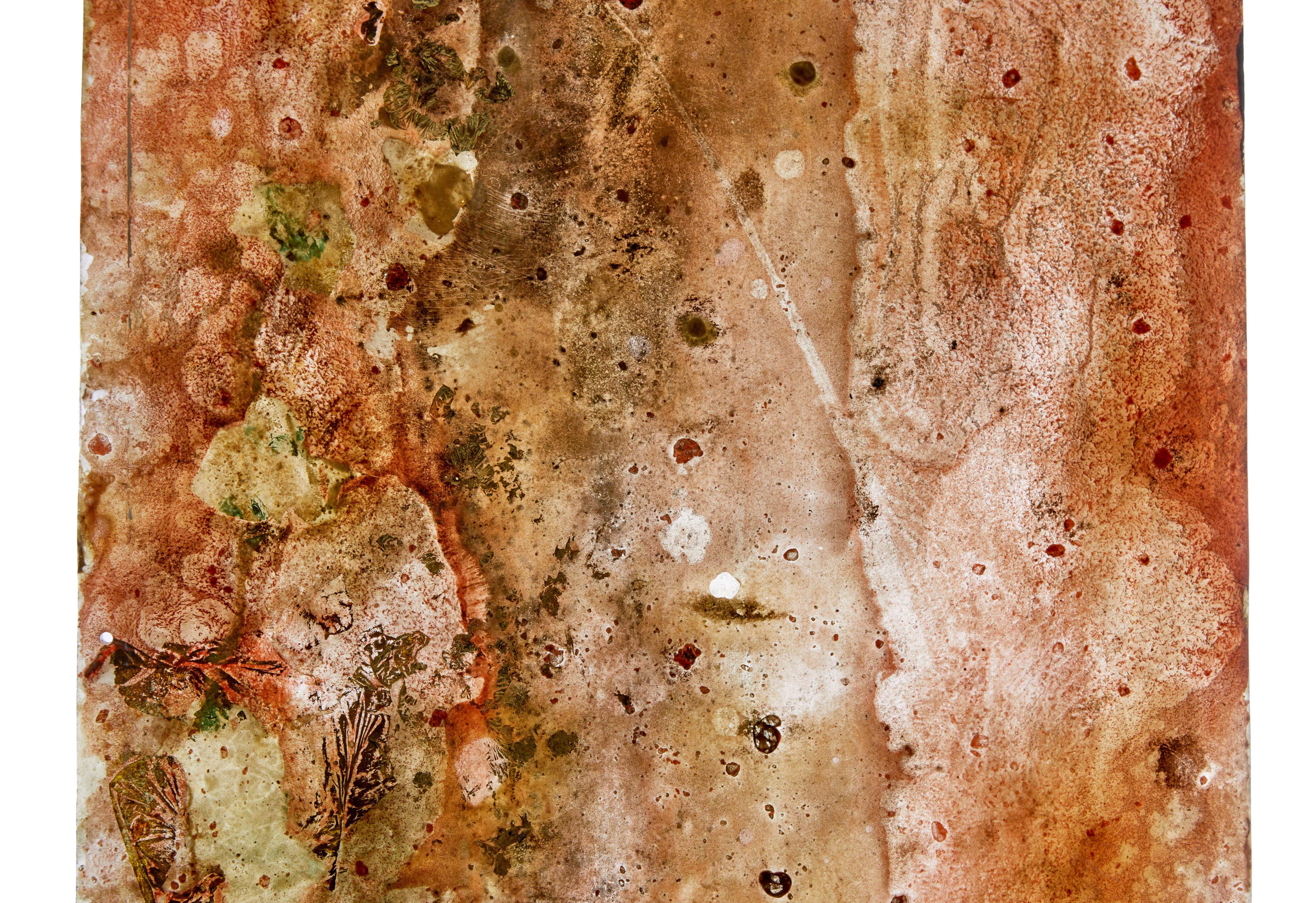 Resin Pair of French 1950’s abstract acrylic panels For Sale