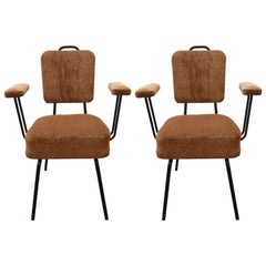 Pair of French 1950s Armchairs