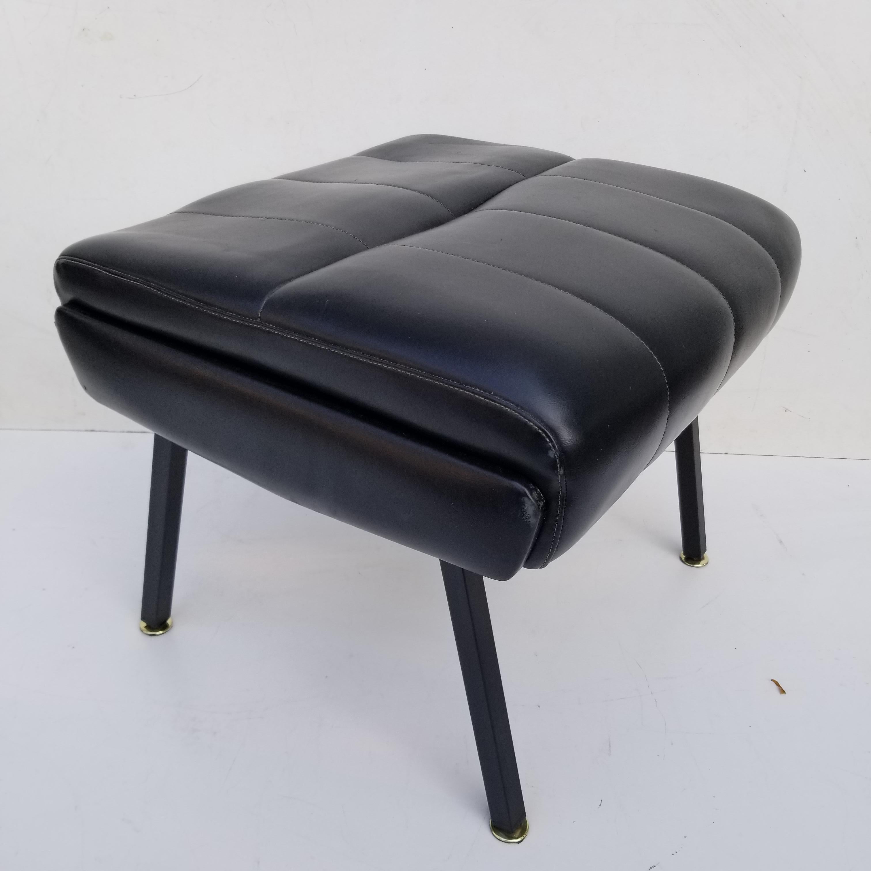 Mid-Century Modern Pair of French 1950s Ottoman For Sale