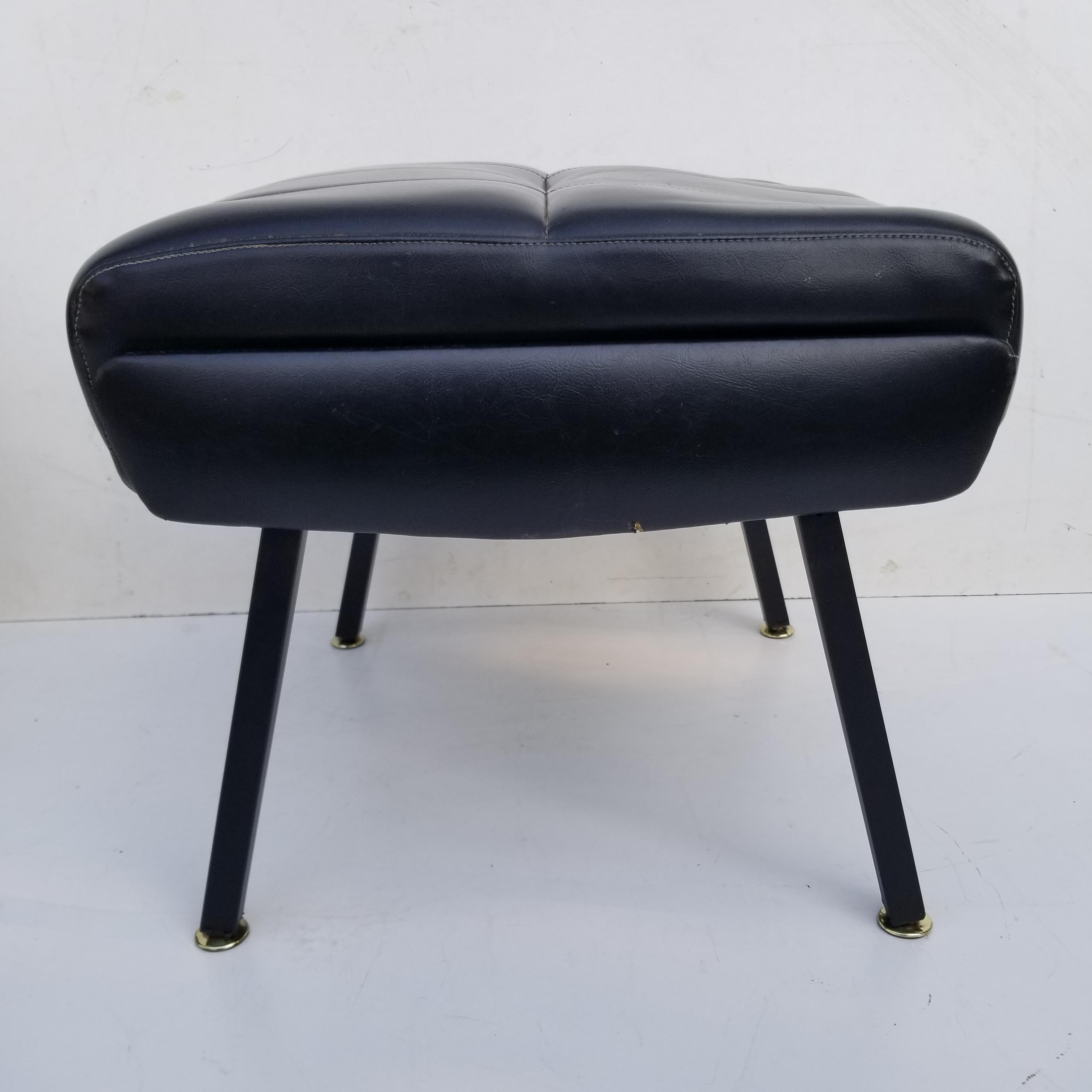 Mid-20th Century Pair of French 1950s Ottoman For Sale