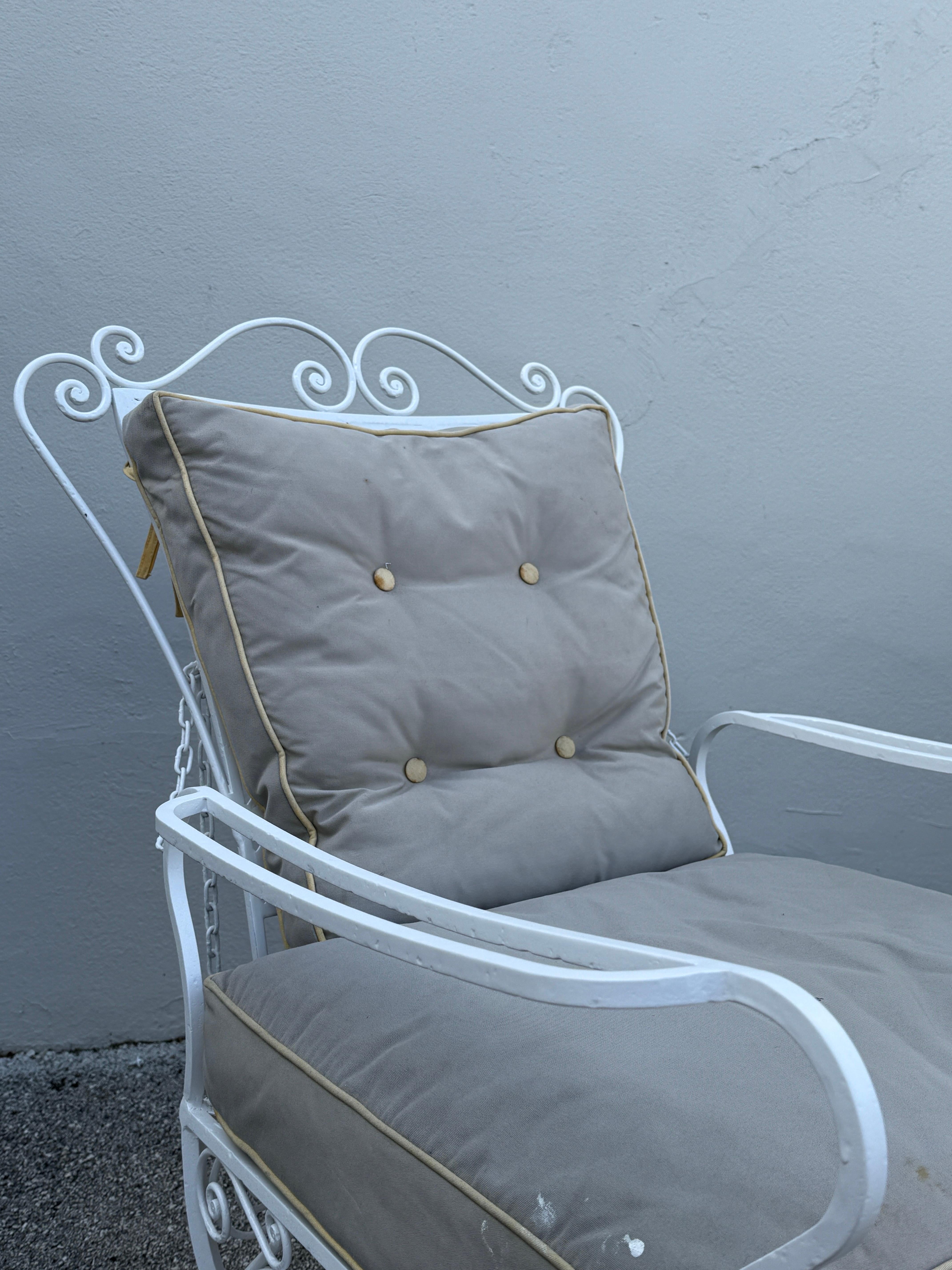 Paar französische Gartenstühle mit Liegefunktion aus den 1950er Jahren im Angebot 4