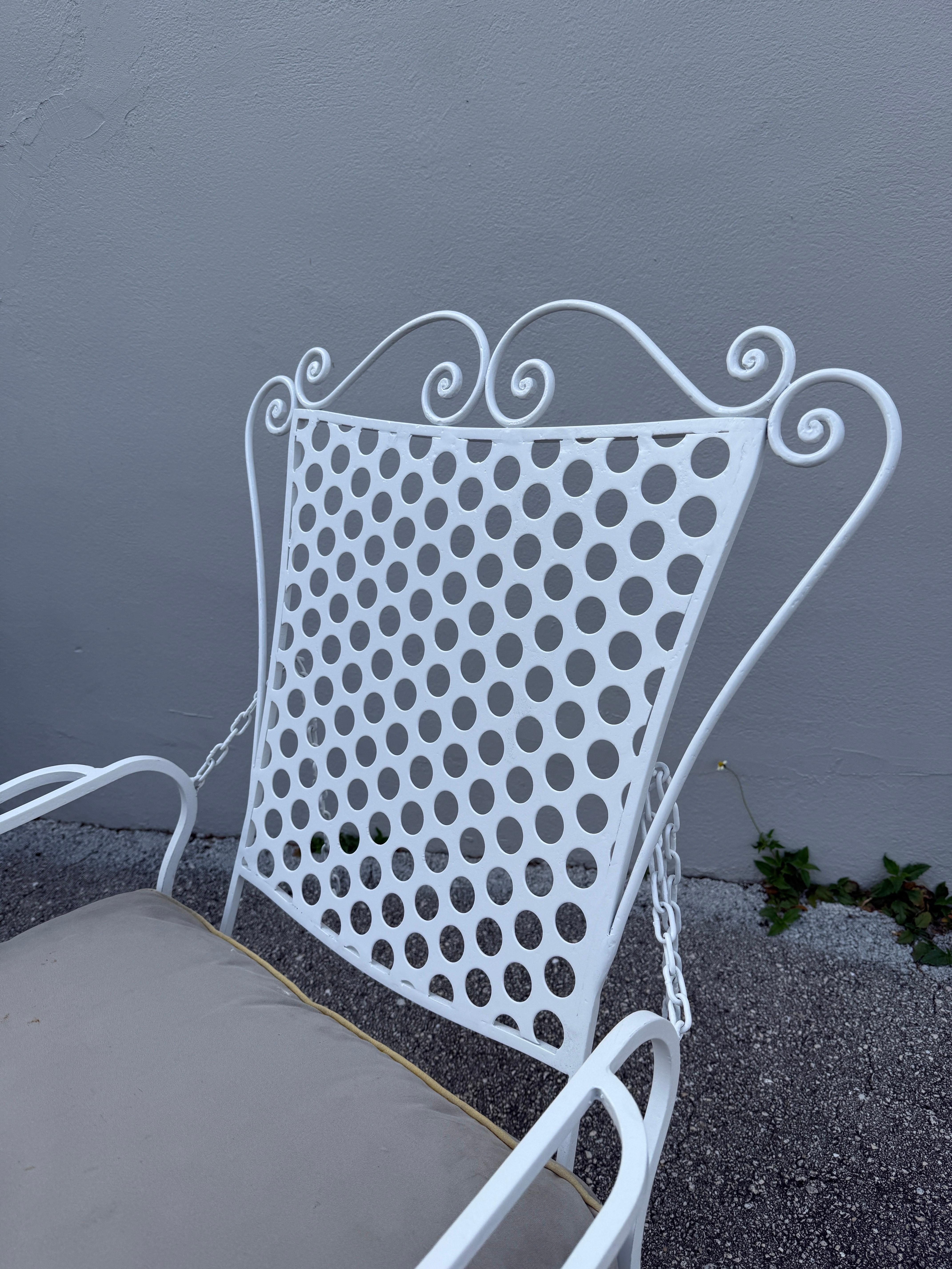 Paar französische Gartenstühle mit Liegefunktion aus den 1950er Jahren im Angebot 10