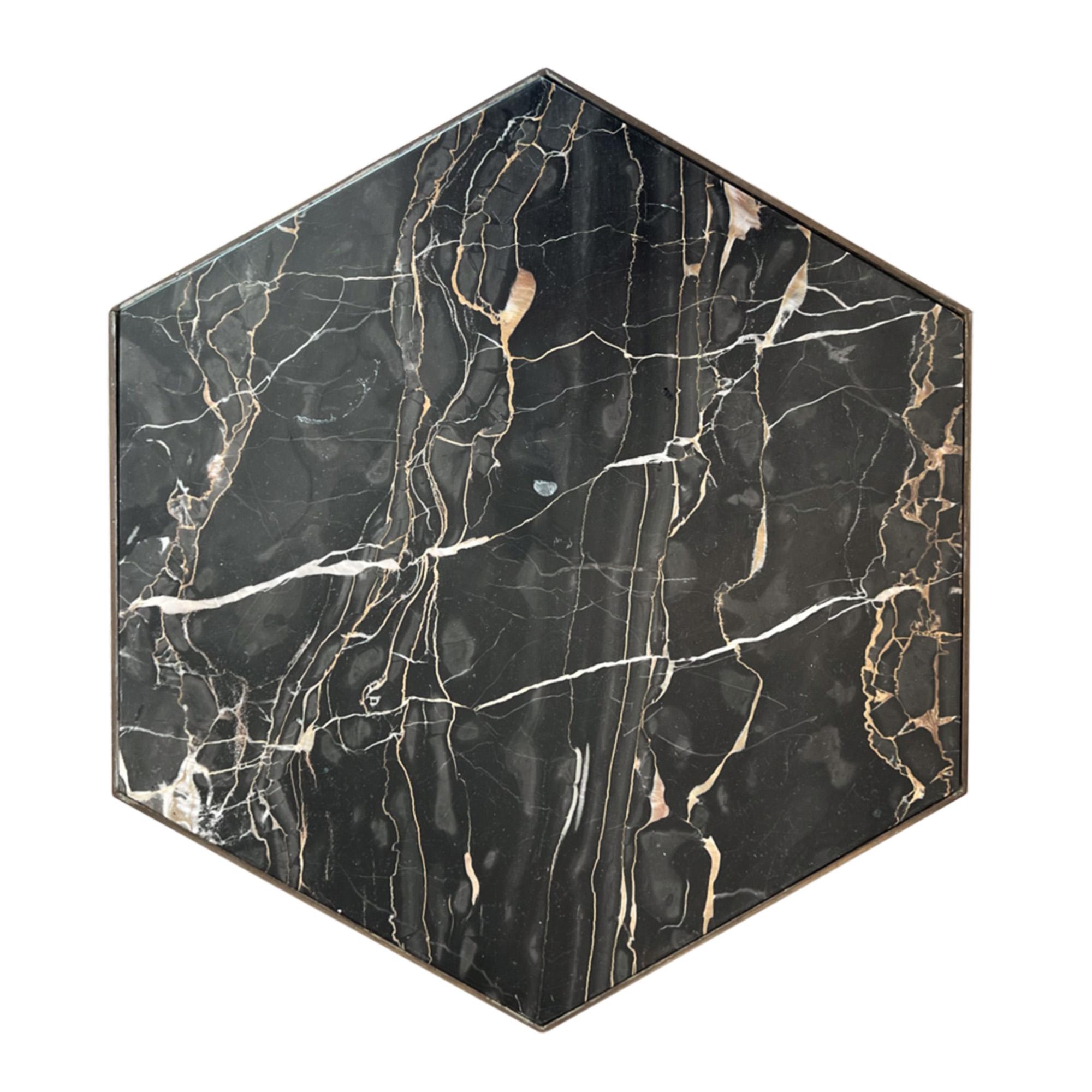 This super stylish pair of side tables were made in France in the 1960s. 

With their solid marble tops these pieces are very practical, as well as very decorative. Please take a look at the marble tops - they are lovely quality. 

The elegant legs