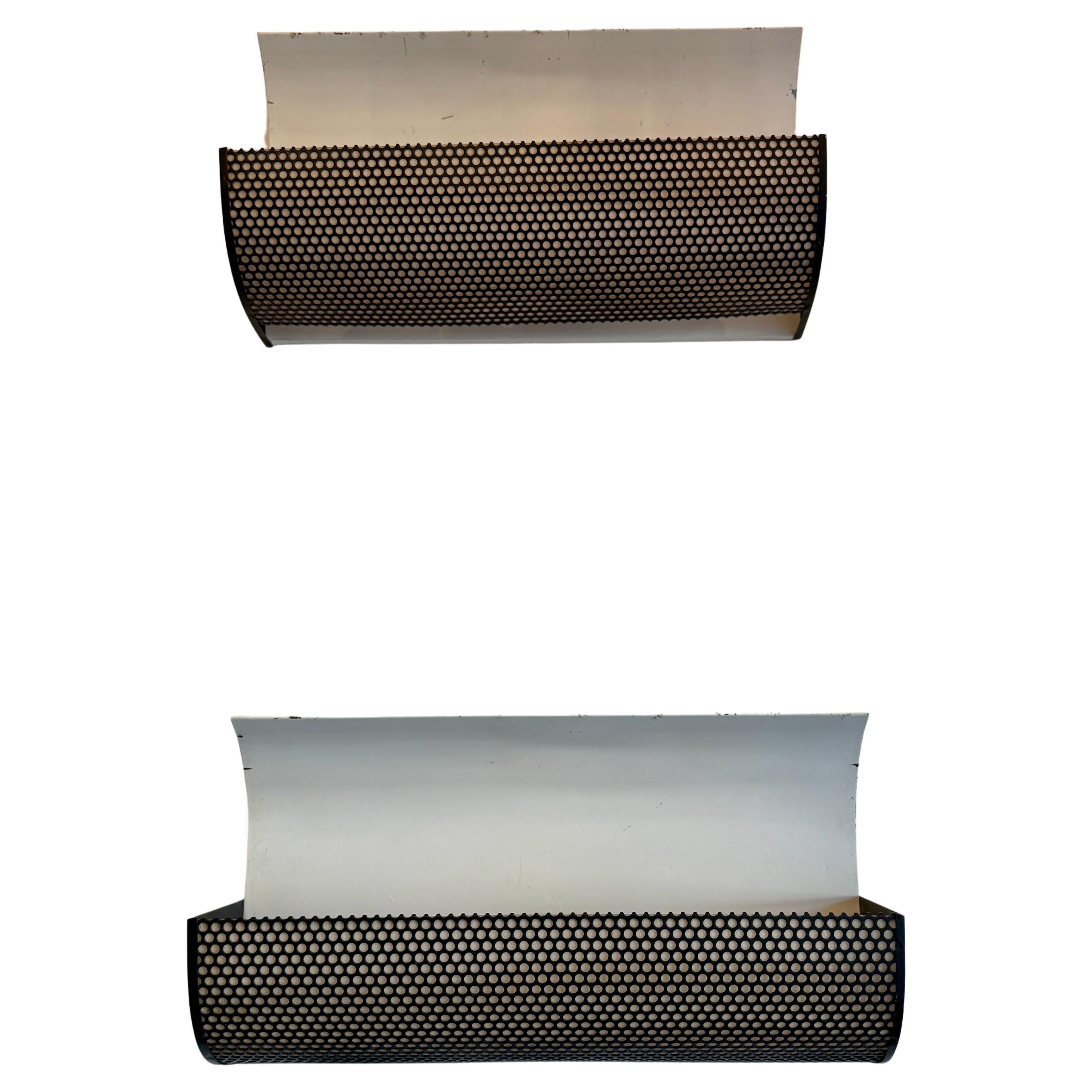 Pair of French 1960's Mesh Clad Wall Appliques in Style of Mategot, Pair