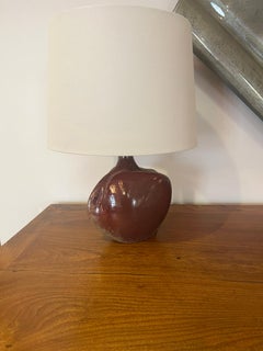 Paire de lampes de table du milieu du siècle en poterie d'art de Tim Orr des années 1960