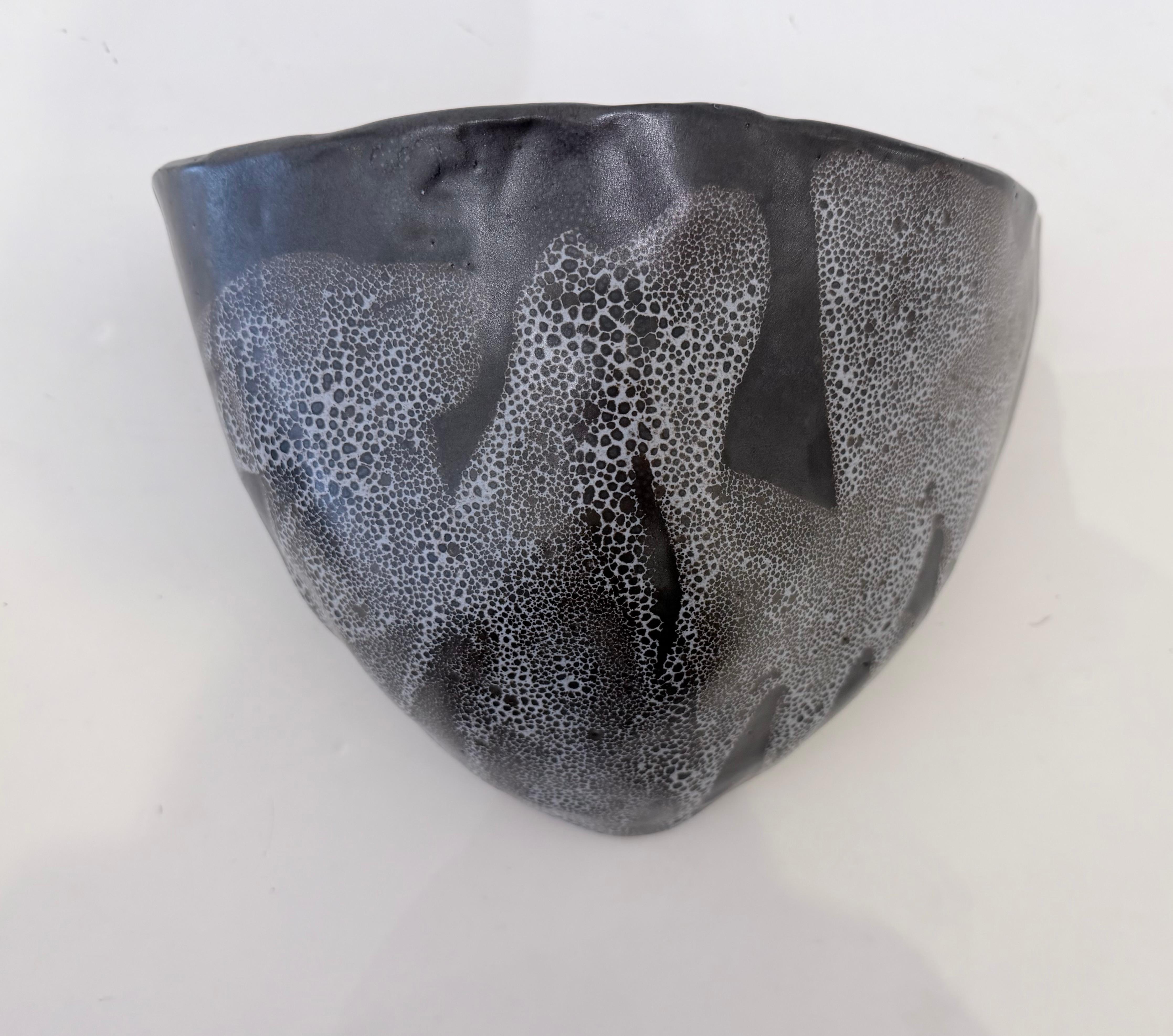 Metà XX secolo Coppia di lampade da parete in ceramica Vallauris AM 1960 Mod Century in vendita