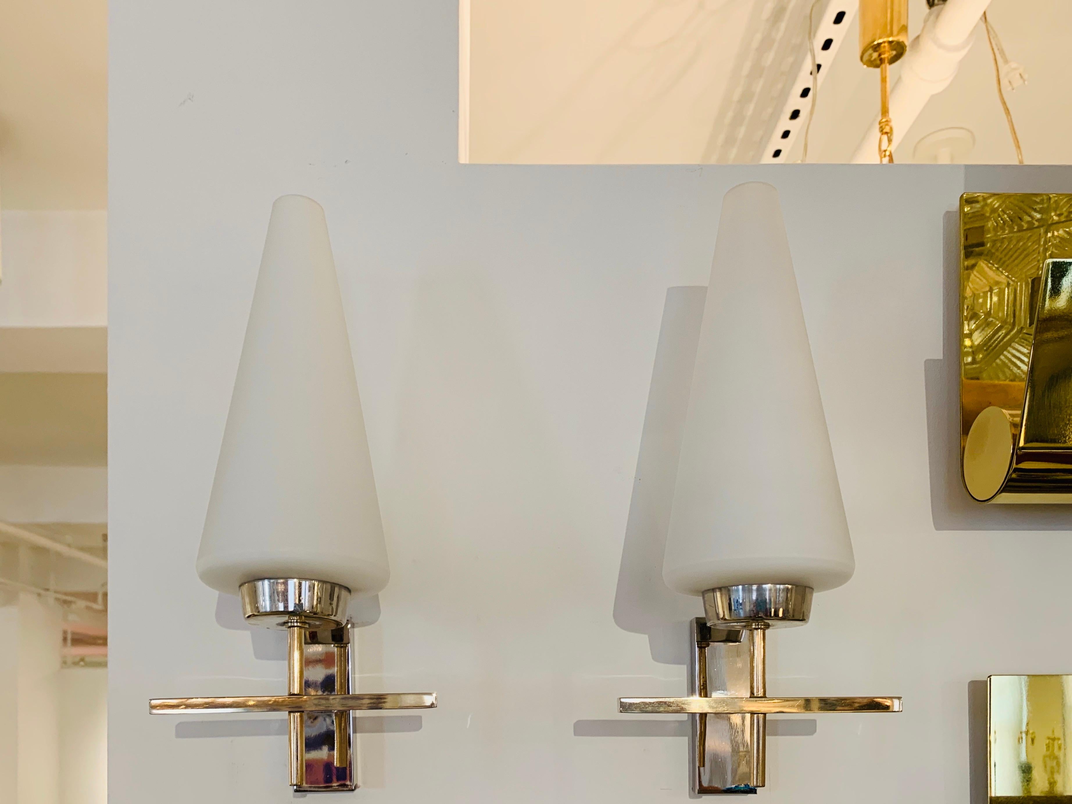 Pair of French 1970s Lunel Wall Lights For Sale 10