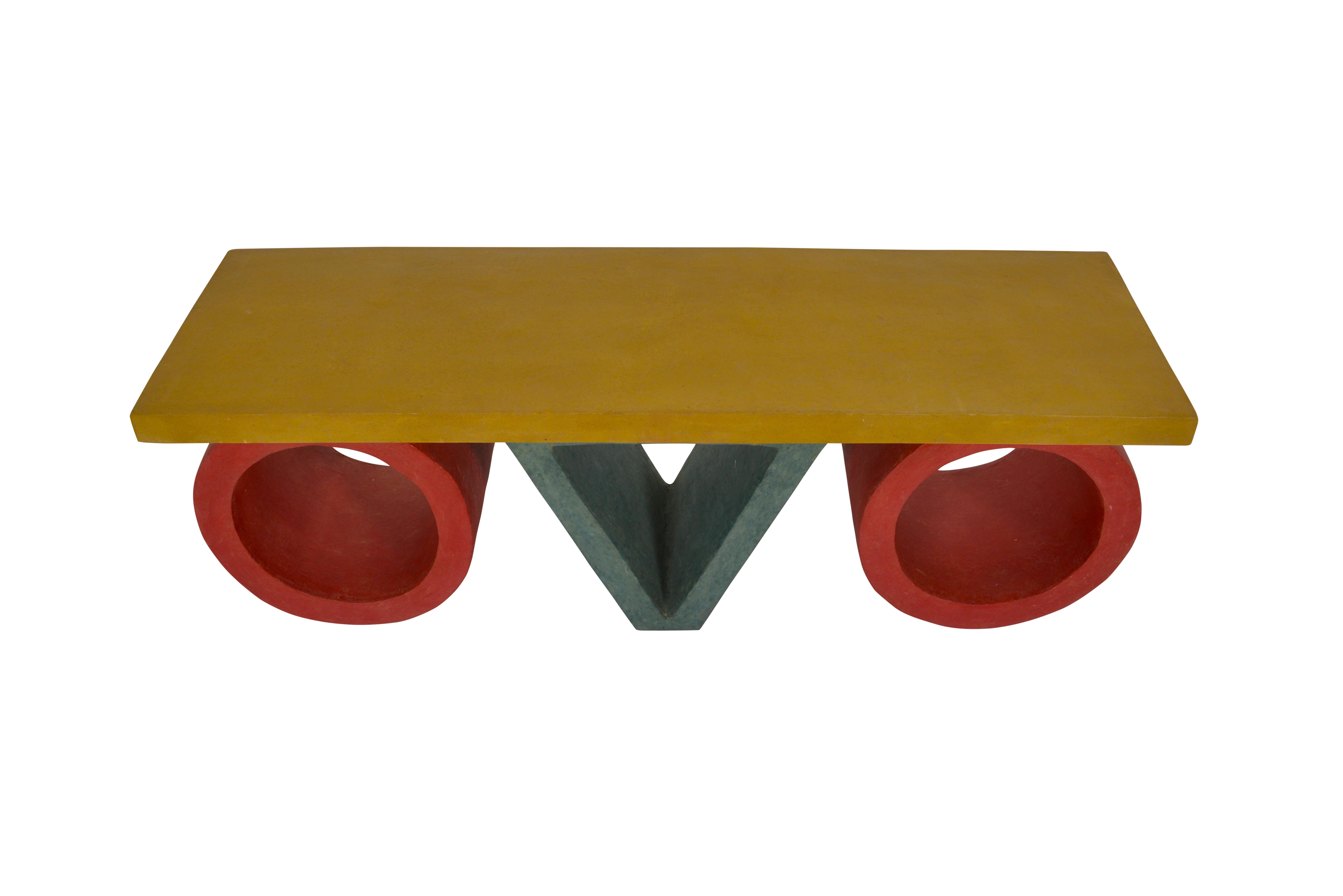Post-Modern Pair of French 1980s Resin Coffee Tables For Sale