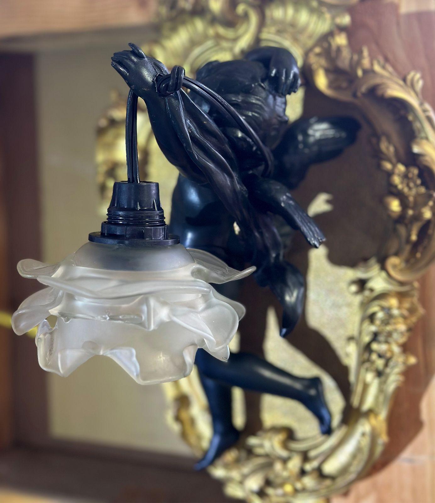 19th Century Pair of French 19th C Gilt Bronze Cherub Sconces in the Manner of Francois Linke For Sale