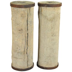 Pair of French 19th Century Agricultural Elements, Pedestals