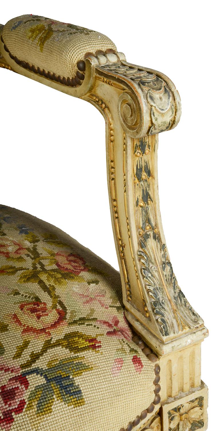 Pair of French 19th Century Armchairs In Good Condition In Brighton, Sussex