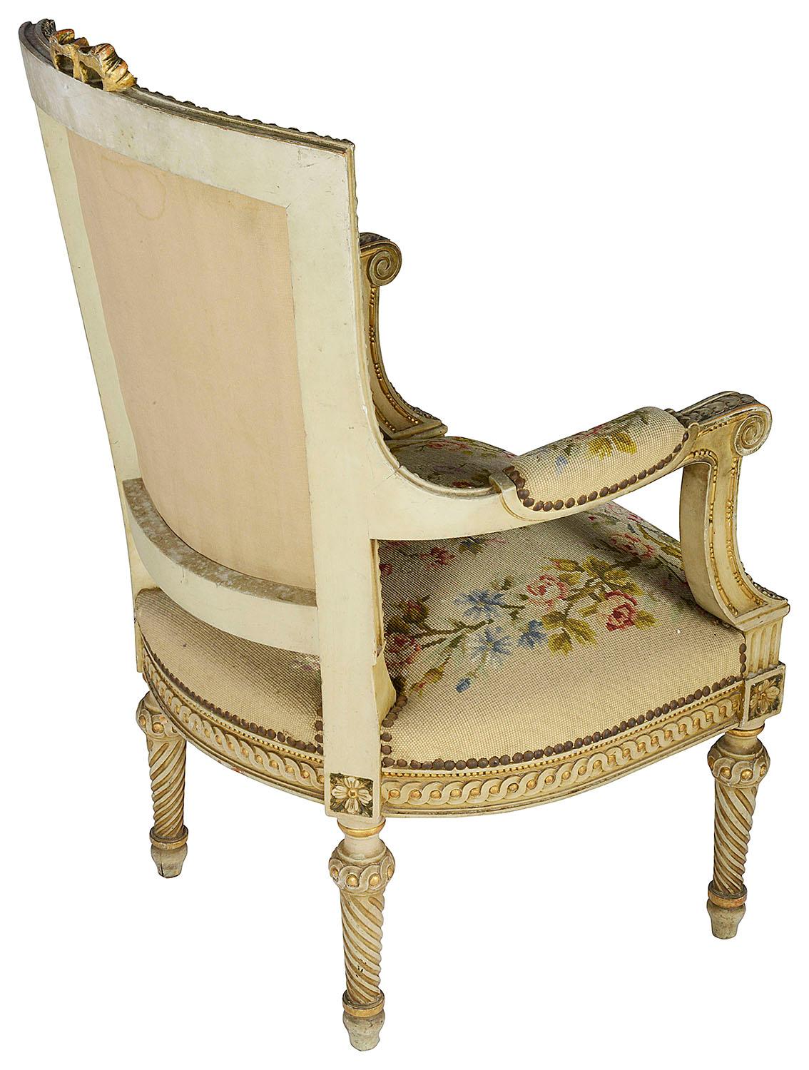 Pair of French 19th Century Armchairs 1