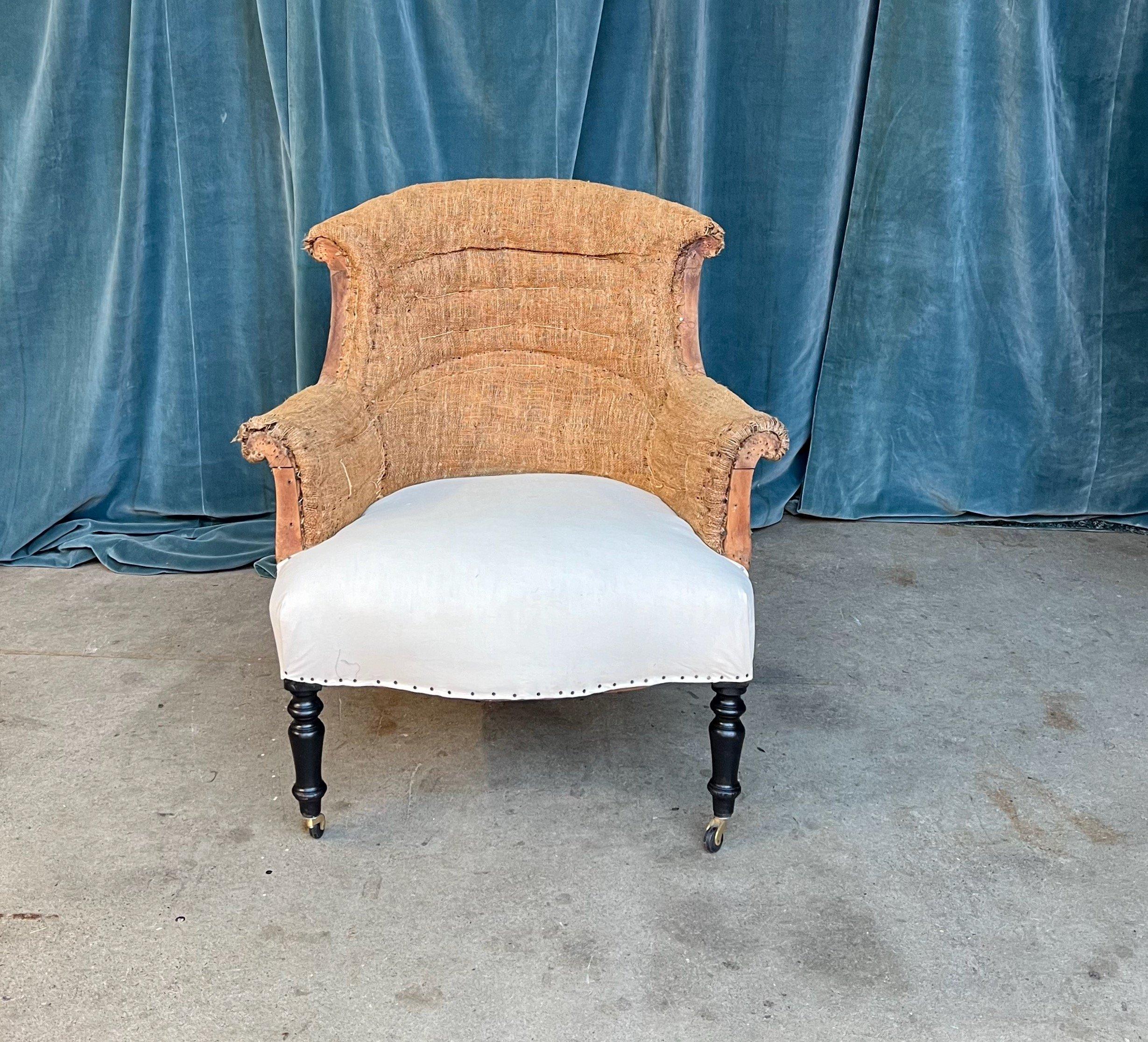 Upholstery Pair of French 19th Century Armchairs For Sale