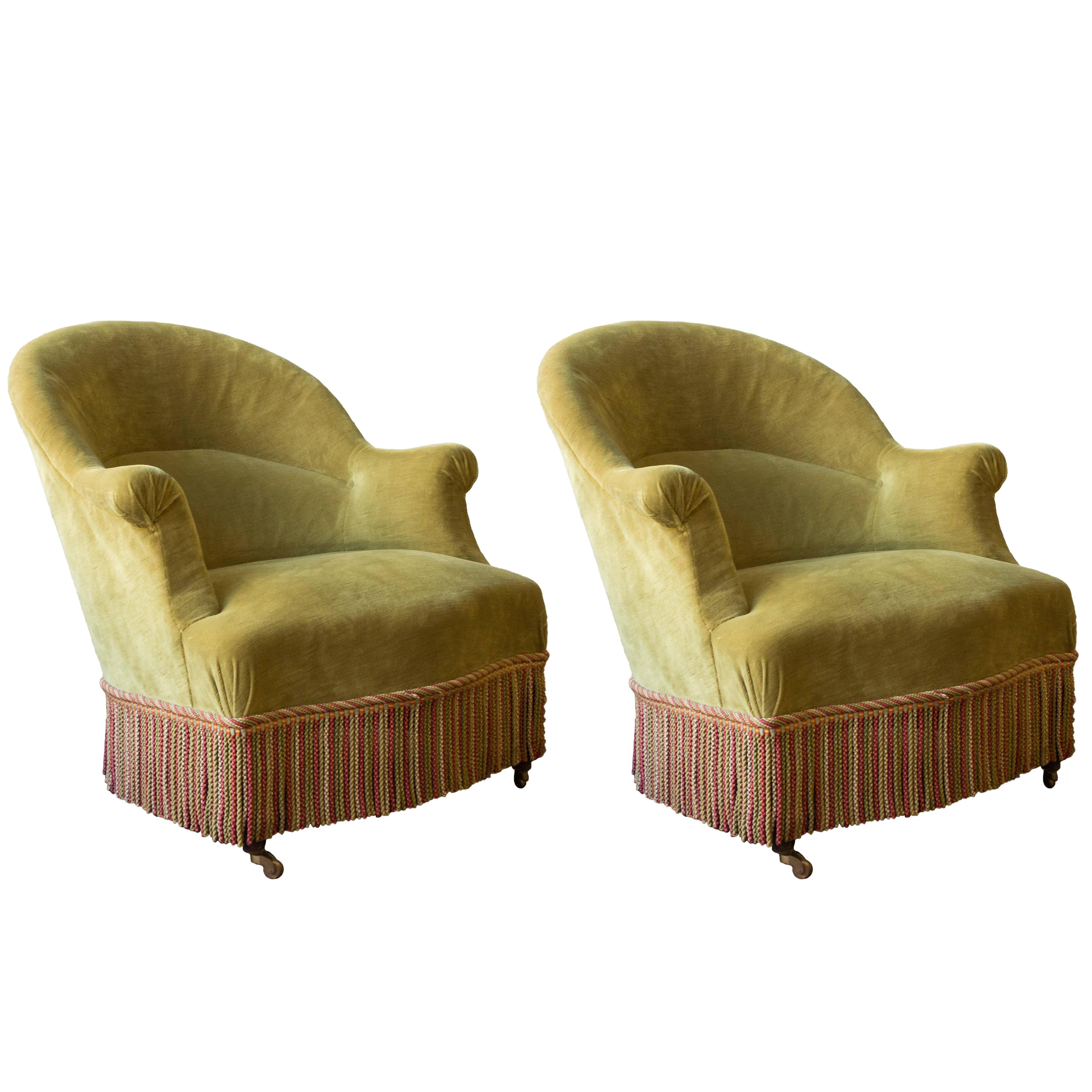 Pair of French 19th Century Armchairs