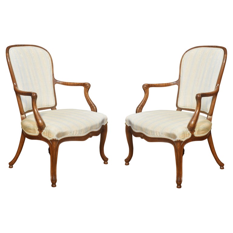 Pair of French 19th Century Armchairs For Sale at 1stDibs