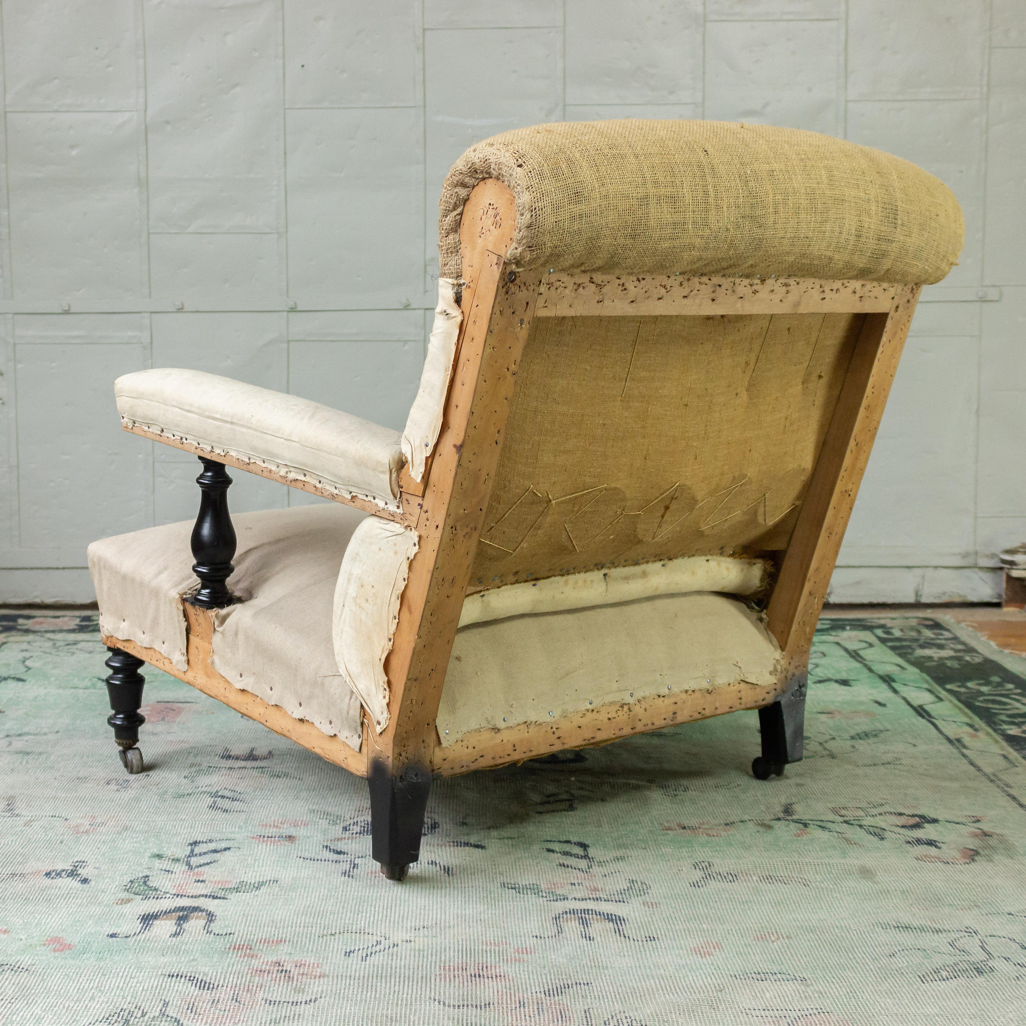 Pair of French 19th Century Armchairs with Mohair Upholstery 9