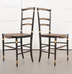 Paar französische Opernstühle der Belle Époque des 19.