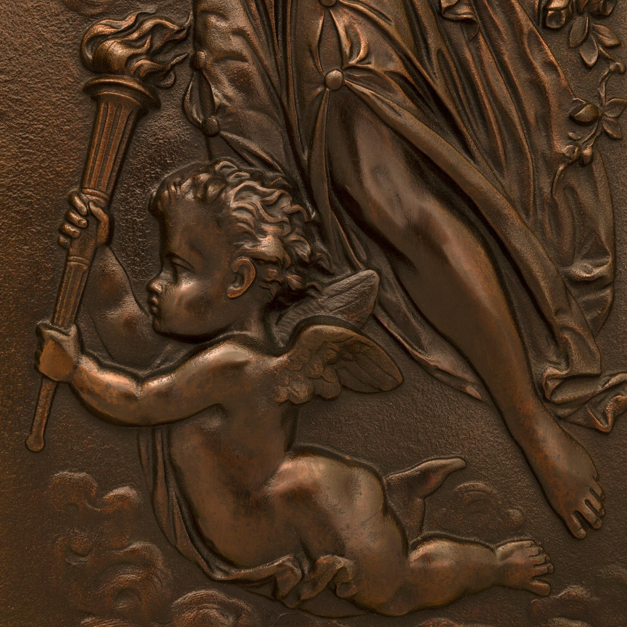 Paar Französisch 19. Jahrhundert Belle Epoque Periode Bronze & Giltwood Wandtafeln im Angebot 1