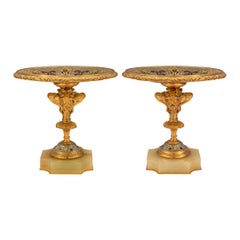 Pair Of French 19th Century Belle Époque Period Centerpiece Tazzas