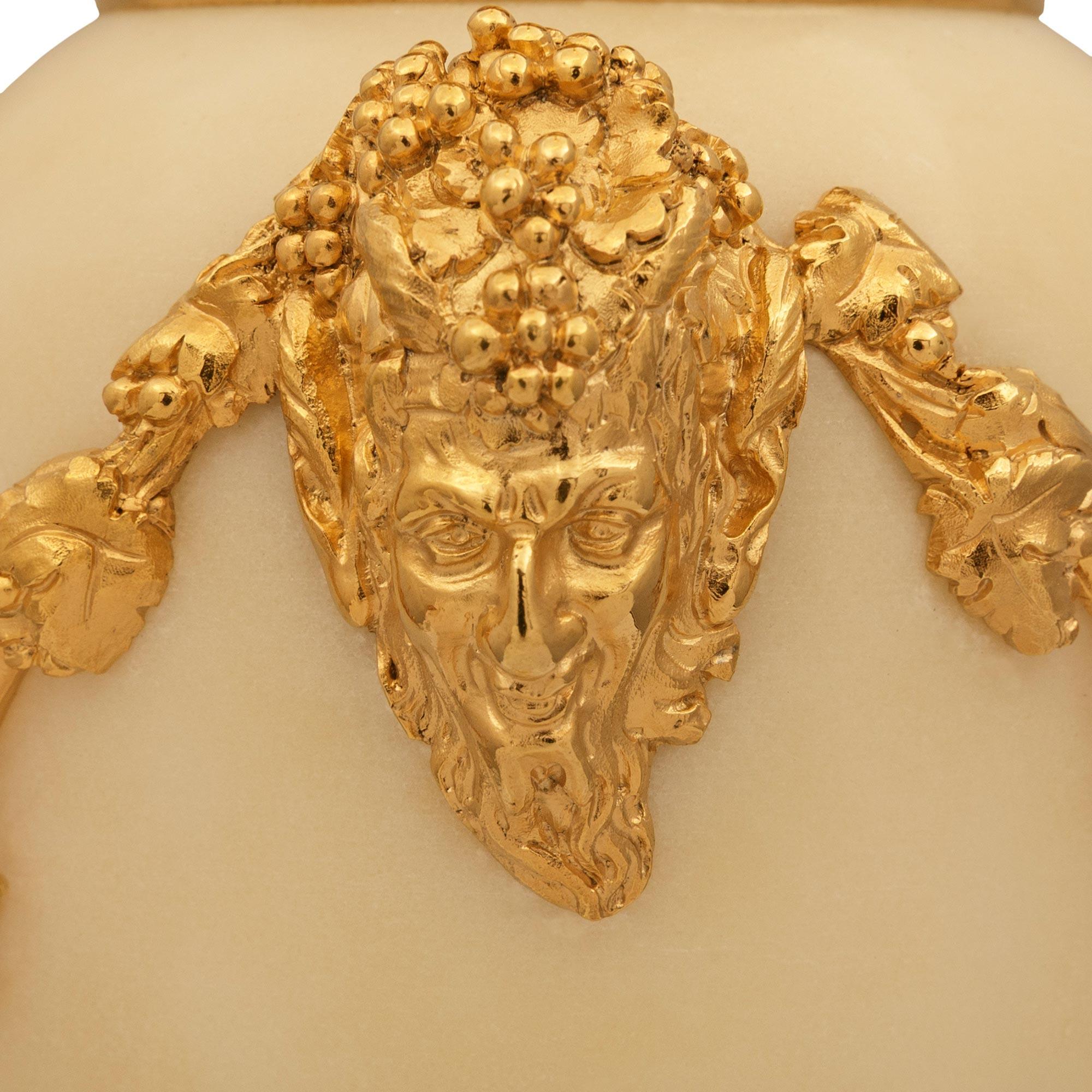 Similoro coppia di lampade in marmo e ormeggio French Belle Epoque del XIX secolo in vendita
