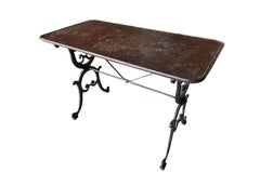 Paire de tables de bistrot françaises du 19ème siècle