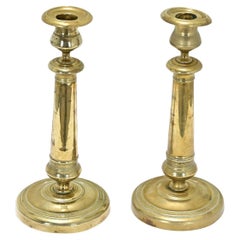 Pair of French 19th Century Brass Candlesticks