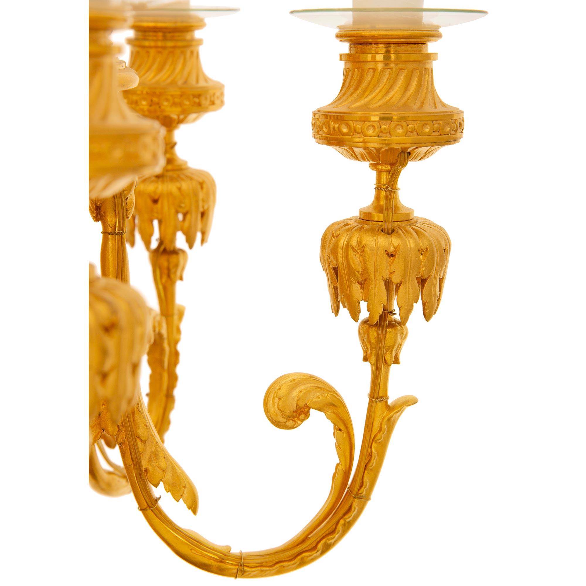 Coppia di lampade francesi del XIX secolo in bronzo, ormolu e marmo, firmate Barbedienne In condizioni buone in vendita a West Palm Beach, FL