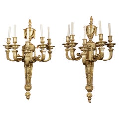 Pair Of French 19th Century Bronze Sconces