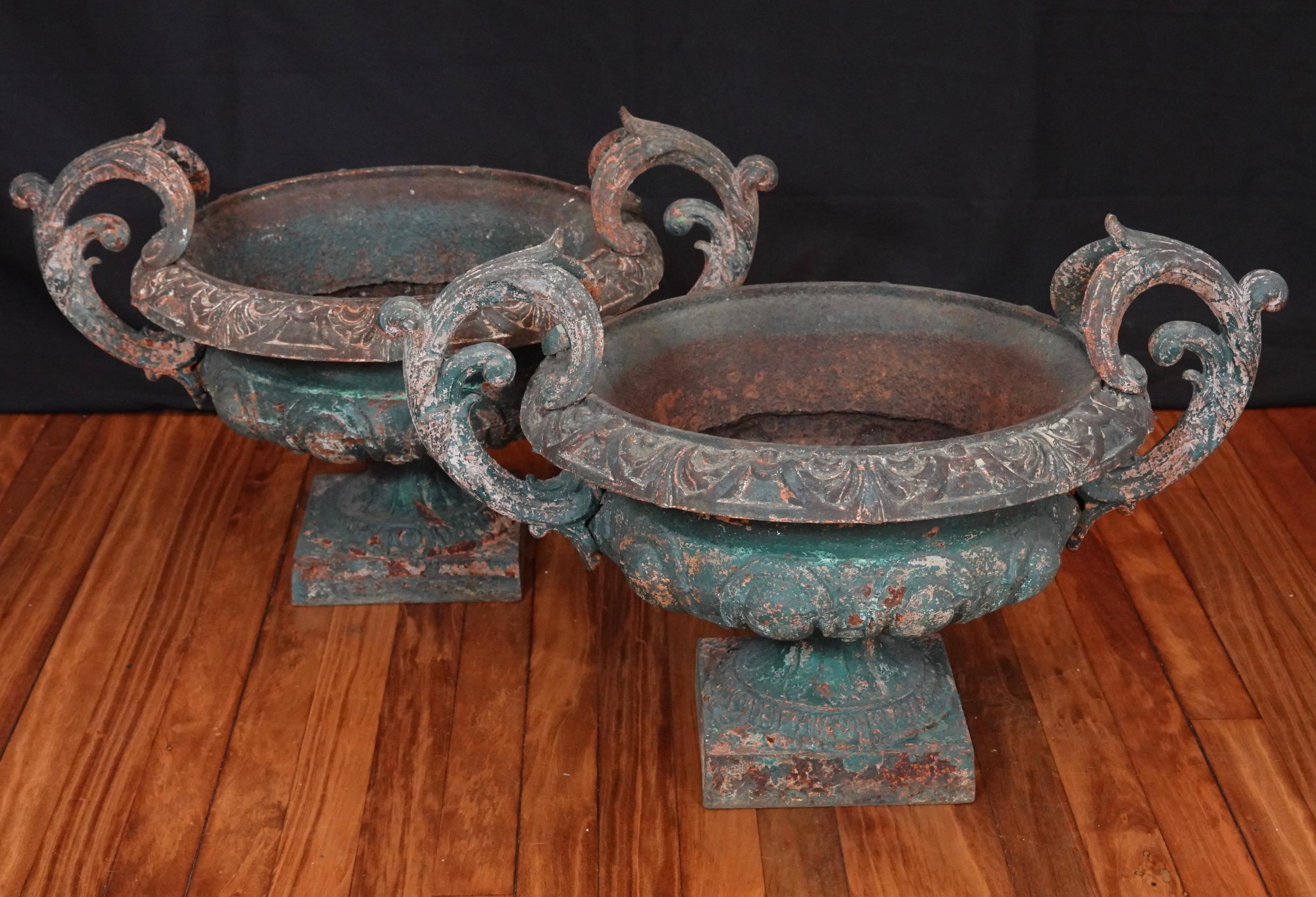 french cast iron planter