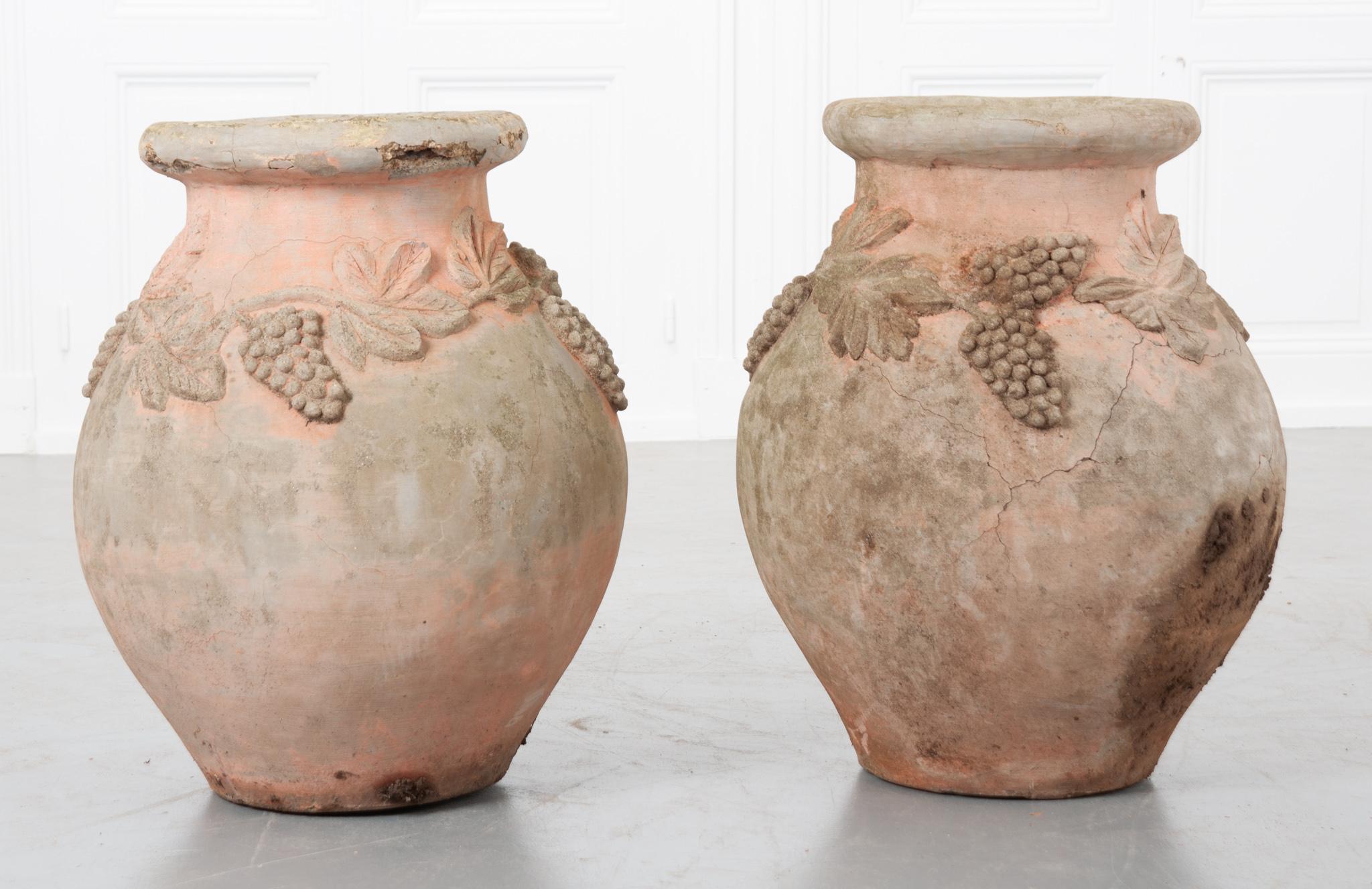 Other Pair of French 19th Century Cast Stone Pots